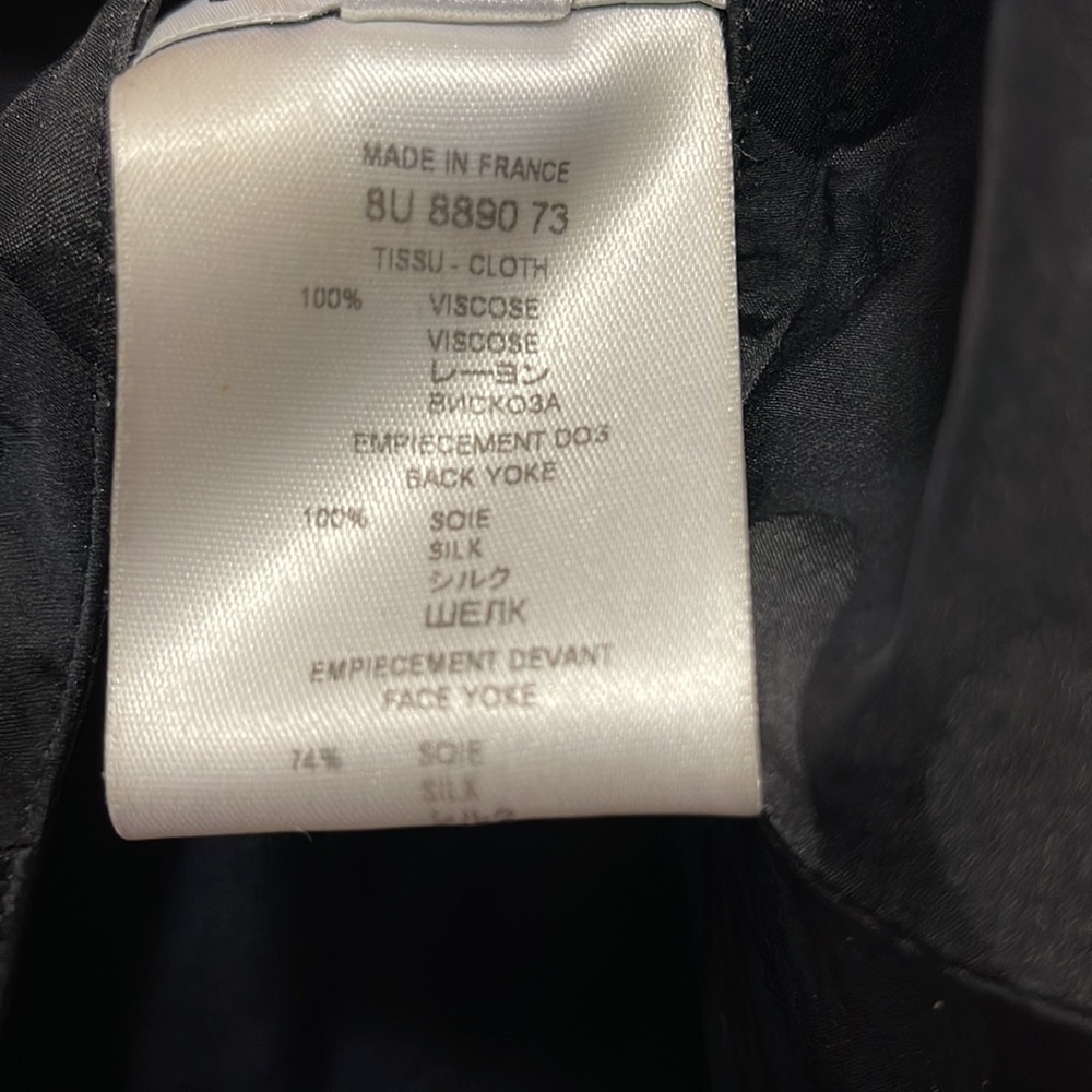 Givenchy Black Draped Jersey Grommet Blouse - Picture 13 of 14